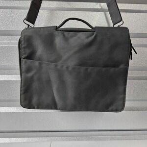 PwC Laptop Bag Briefcase Messenger Shoulder Bag Business Travel Gray